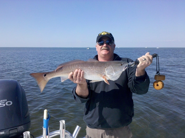 Redfish fishing catch from the Go Fish Charters photo archive
